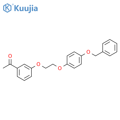 1-(3-{2-4-(Benzyloxy)phenoxyethoxy}-phenyl)-1-ethanone structure