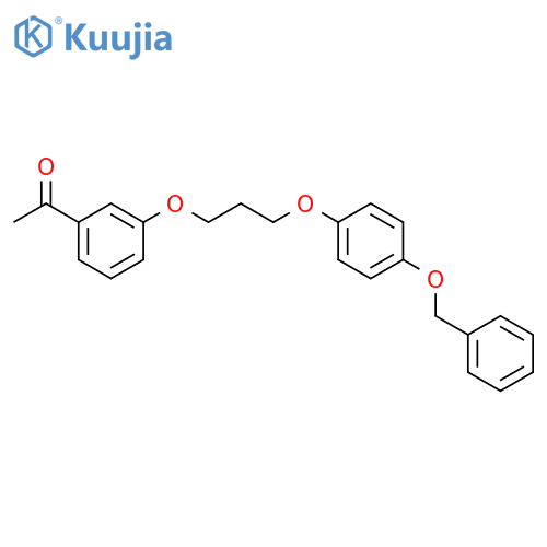 1-(3-{3-4-(Benzyloxy)phenoxypropoxy}-phenyl)-1-ethanone structure