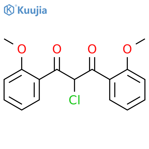2-chloro-1,3-bis(2-methoxyphenyl)propane-1,3-dione structure