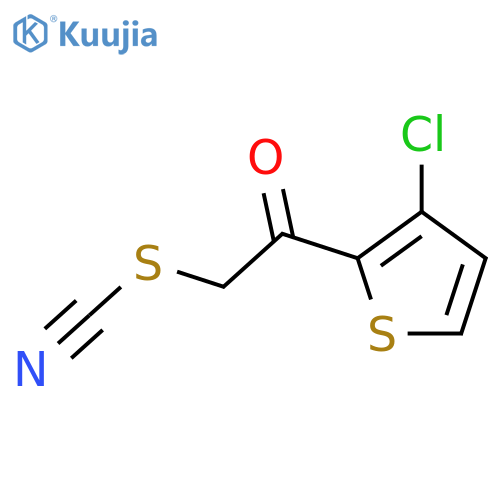 2-(3-Chloro-2-thienyl)-2-oxoethyl thiocyanate structure