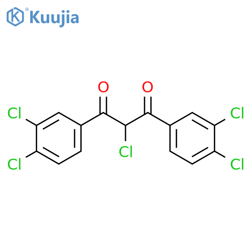 2-chloro-1,3-bis(3,4-dichlorophenyl)propane-1,3-dione structure