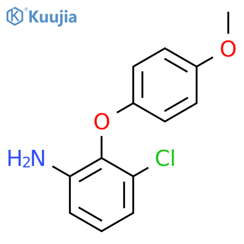 3-Chloro-2-(4-methoxyphenoxy)phenylamine structure