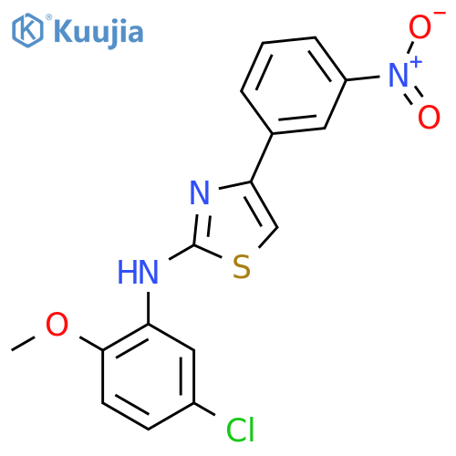 N-(5-Chloro-2-methoxyphenyl)-4-(3-nitrophenyl)-1,3-thiazol-2-amine structure