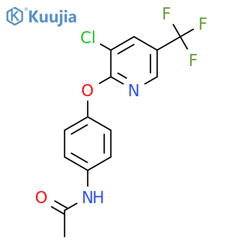 N-(4-(3-Chloro-5-(trifluoromethyl)-2-pyridyloxy)phenyl)ethanamide structure