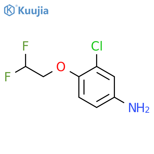 3-chloro-4-(2,2-difluoroethoxy)aniline structure