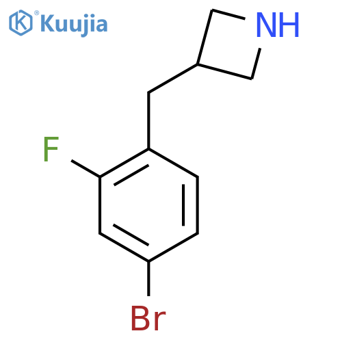 3-(4-bromo-2-fluorophenyl)methylazetidine structure