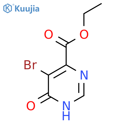 Ethyl 5-bromo-6-hydroxypyrimidine-4-carboxylate structure