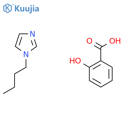 1-Butylimidazole;2-hydroxybenzoic acid structure