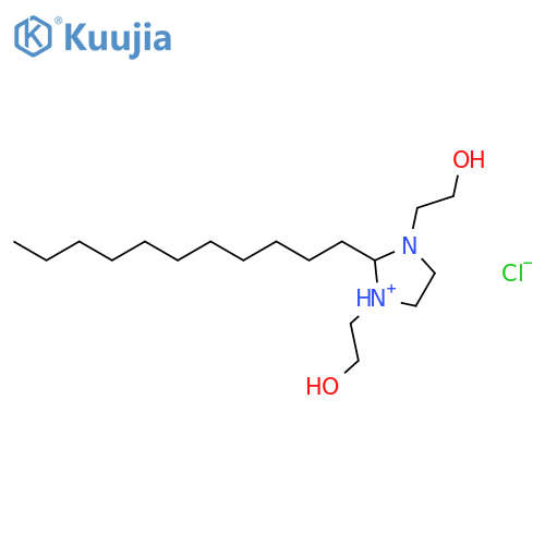 4,5-dihydro-1,3-bis(2-hydroxyethyl)-2-undecyl-1h-imidazolium chloride structure