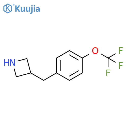 3-{[4-(trifluoromethoxy)phenyl]methyl}azetidine structure