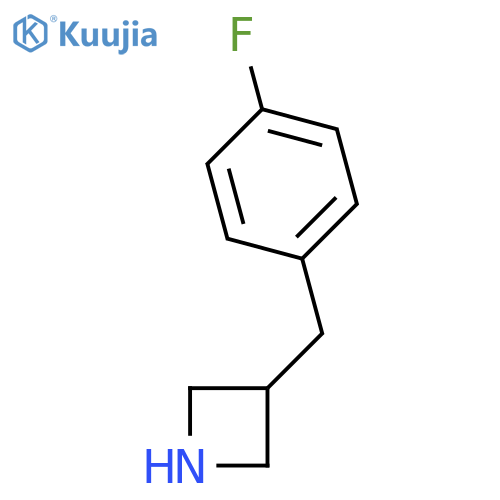 3-[(4-fluorophenyl)methyl]azetidine structure