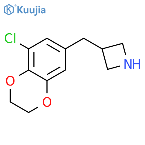 3-(8-Chloro-2,3-dihydro-1,4-benzodioxin-6-yl)methylazetidine structure