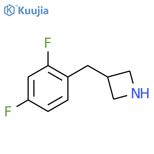 3-[(2,4-Difluorophenyl)methyl]azetidine structure