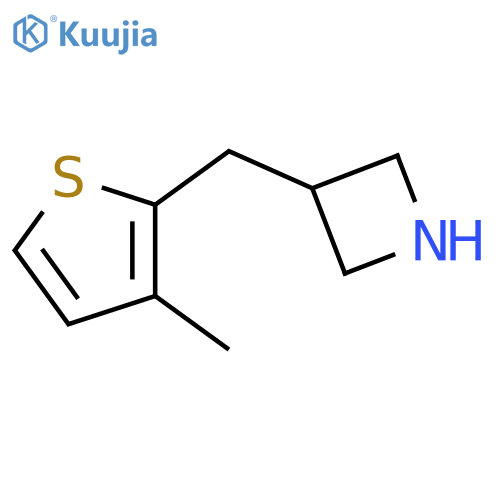 3-(3-methylthiophen-2-yl)methylazetidine structure