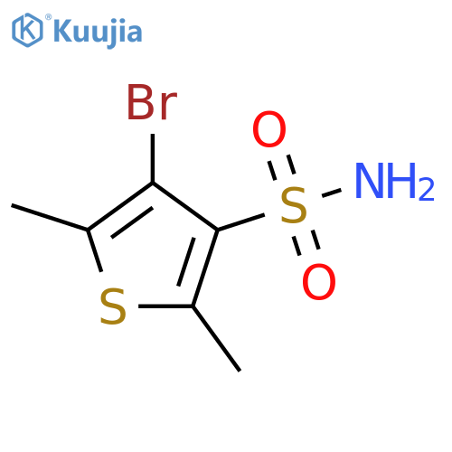 4-bromo-2,5-dimethylthiophene-3-sulfonamide structure