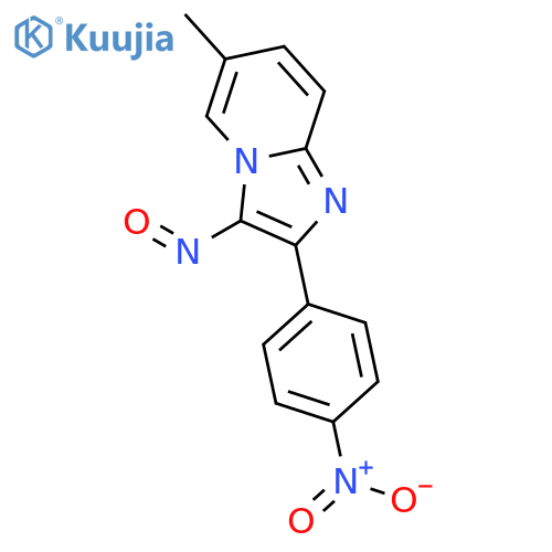 IMIDAZO[1,2-A]PYRIDINE, 6-METHYL-2-(4-NITROPHENYL)-3-NITROSO- structure