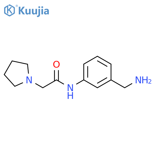 1-Pyrrolidineacetamide, N-[3-(aminomethyl)phenyl]- structure