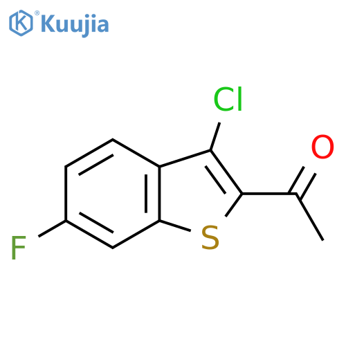 1-(3-Chloro-6-fluorobenzobthiophen-2-yl)ethanone structure