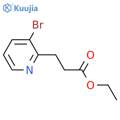 Ethyl 3-(3-bromopyridin-2-yl)propanoate structure
