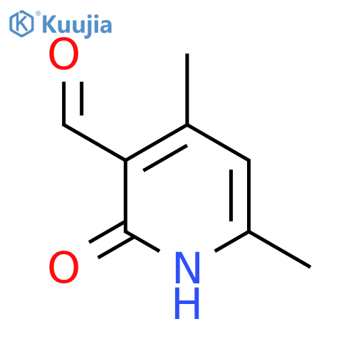 2-hydroxy-4,6-dimethylpyridine-3-carbaldehyde structure