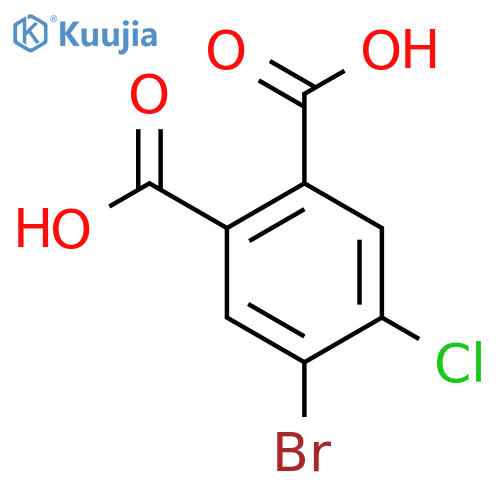 4-bromo-5-chlorobenzene-1,2-dicarboxylic acid structure