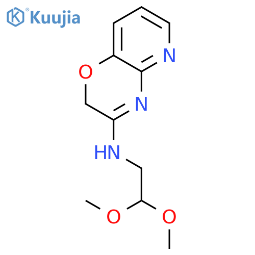 2H-Pyrido[3,2-b]-1,4-oxazin-3-amine, N-(2,2-dimethoxyethyl)- structure