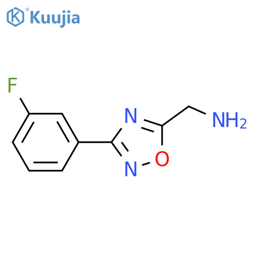 3-(3-Fluorophenyl)-1,2,4-oxadiazol-5-ylmethanamine structure
