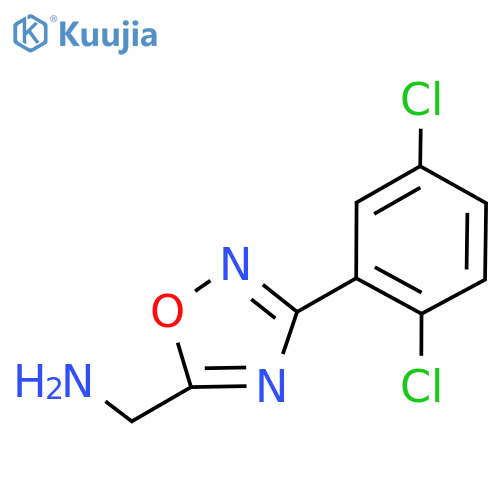 [3-(2,5-dichlorophenyl)-1,2,4-oxadiazol-5-yl]methanamine structure