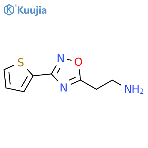 2-[3-(Thiophen-2-yl)-1,2,4-oxadiazol-5-yl]ethanamine structure