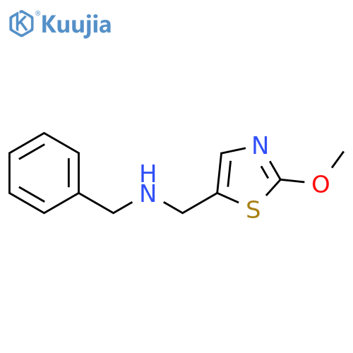 N-Benzyl-1-(2-methoxy-1,3-thiazol-5-yl)methanamine hydrochloride structure