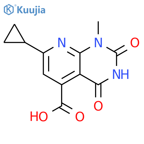 7-Cyclopropyl-1-Methyl-2,4-Dioxo-1h,2h,3h,4h-Pyrido2,3-DPyrimidine-5-Carboxylic Acid structure