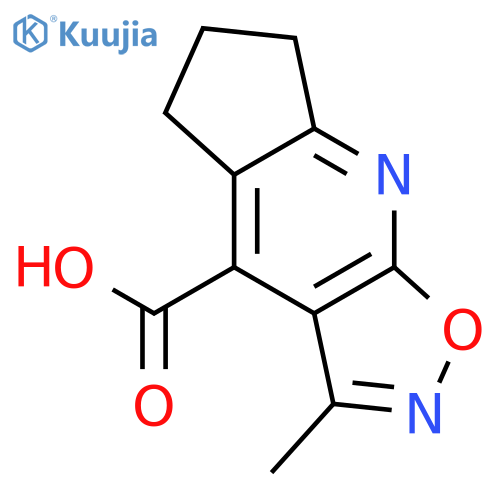 3-Methyl-6,7-dihydro-5H-cyclopentabisoxazolo4,5-epyridine-4-carboxylic Acid structure