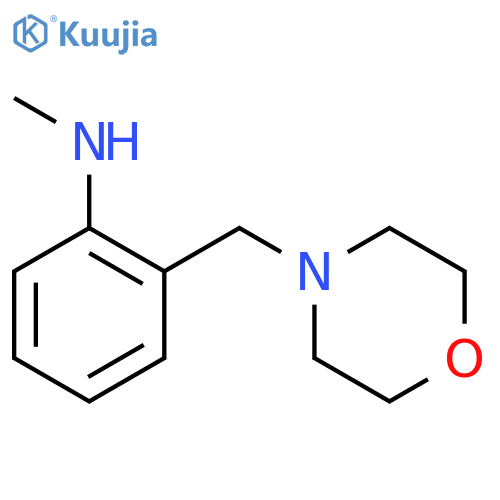 N-Methyl-2-(4-morpholinylmethyl)benzenamine structure