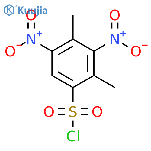 2,4-dimethyl-3,5-dinitrobenzene-1-sulfonyl chloride structure