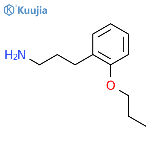 3-(2-Propoxyphenyl)-1-propanamine structure