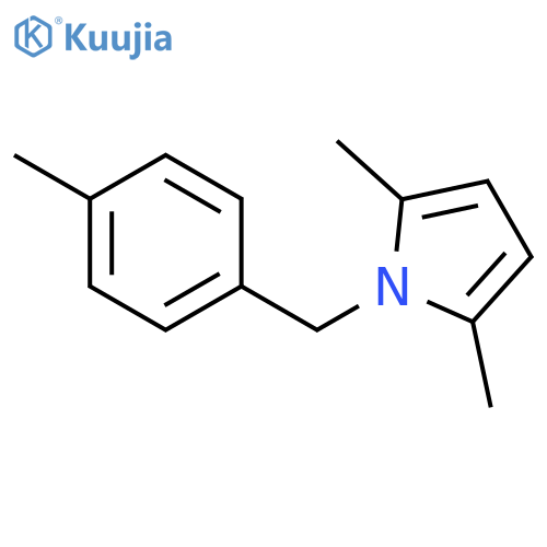 2,5-dimethyl-1-[(4-methylphenyl)methyl]-1H-pyrrole structure