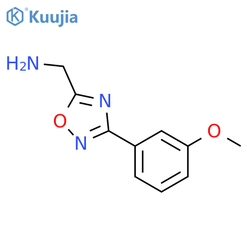 [3-(3-methoxyphenyl)-1,2,4-oxadiazol-5-yl]methanamine structure