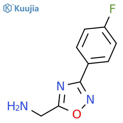 3-(4-Fluorophenyl)-1,2,4-oxadiazol-5-ylmethanamine structure