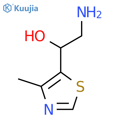 2-amino-1-(4-methyl-1,3-thiazol-5-yl)ethan-1-ol structure