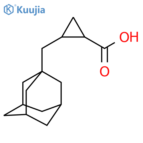 2-(adamantan-1-yl)methylcyclopropane-1-carboxylic acid structure
