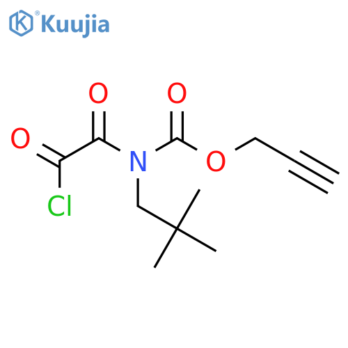 Carbamic acid, (chlorooxoacetyl)(2,2-dimethylpropyl)-, 2-propynyl ester structure