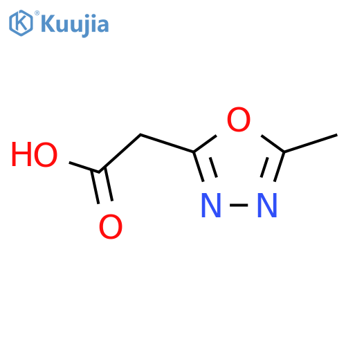 2-(5-methyl-1,3,4-oxadiazol-2-yl)acetic acid structure