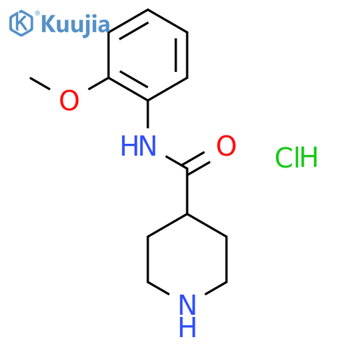 N-(2-METHOXYPHENYL)-4-PIPERIDINECARBOXAMIDE HYDROCHLORIDE structure