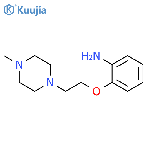 2-[2-(4-methylpiperazin-1-yl)ethoxy]aniline structure