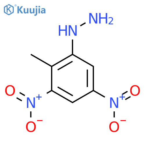 (2-methyl-3,5-dinitrophenyl)hydrazine structure