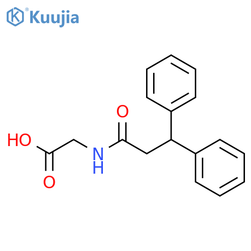 Glycine, N-(1-oxo-3,3-diphenylpropyl)- structure