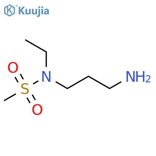 N-(3-aminopropyl)-N-ethylmethanesulfonamide structure