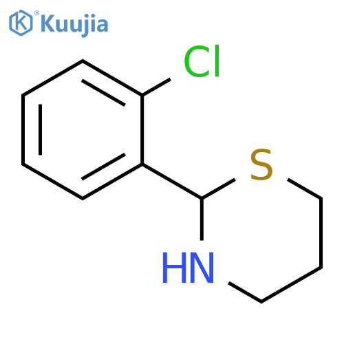 2H-1,3-Thiazine, 2-(2-chlorophenyl)tetrahydro- structure