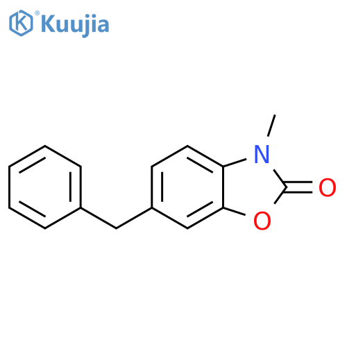 2(3H)-Benzoxazolone, 3-methyl-6-(phenylmethyl)- structure