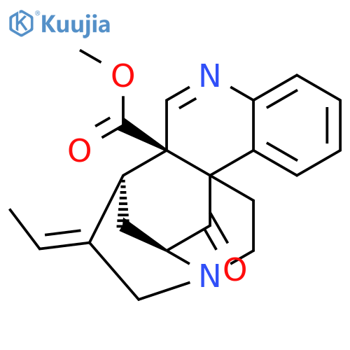 3,12b-Ethano-2,6-methanoazocino[5,4-c]quinoline-6a(4H)-carboxylicacid, 5-ethylidene-1,2,5,6-tetrahydro-1-oxo-, methyl ester,(2S,3R,5E,6S,6aR,12bS)- (9CI) structure